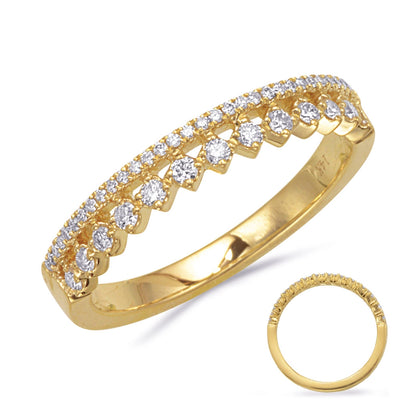 Wedding Bands Wedding Rings in Yellow Gold containing Diamond 446988
