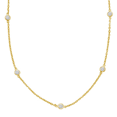 Necklaces Necklaces in Yellow Gold containing Diamond 447016