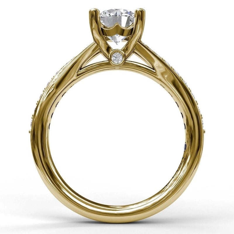 Fana Engagement Rings in Yellow Gold containing Diamond S3593-2_0CT-RD-14KYG-6H