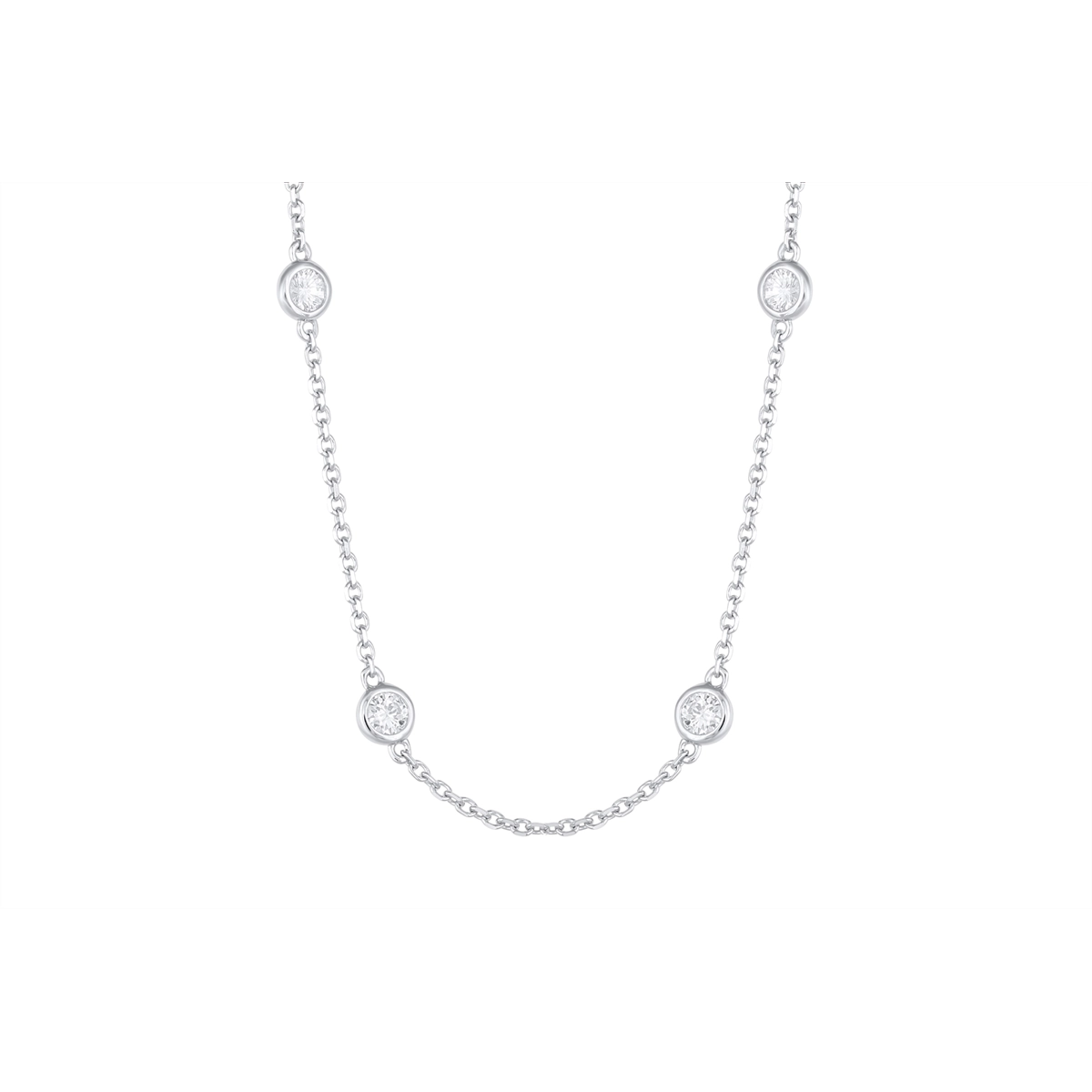 Necklaces Necklaces in White Gold containing Diamond 447115