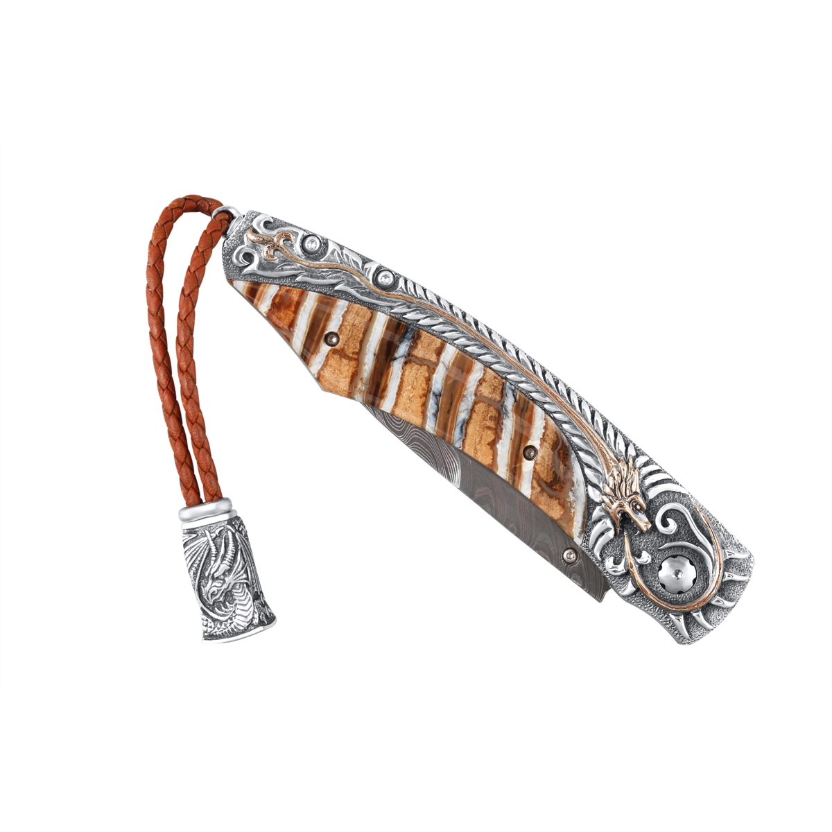 William Henry Accessories in Alternative Metals containing Quartz, Other, Multi-gemstone B12DRAGONSKIN
