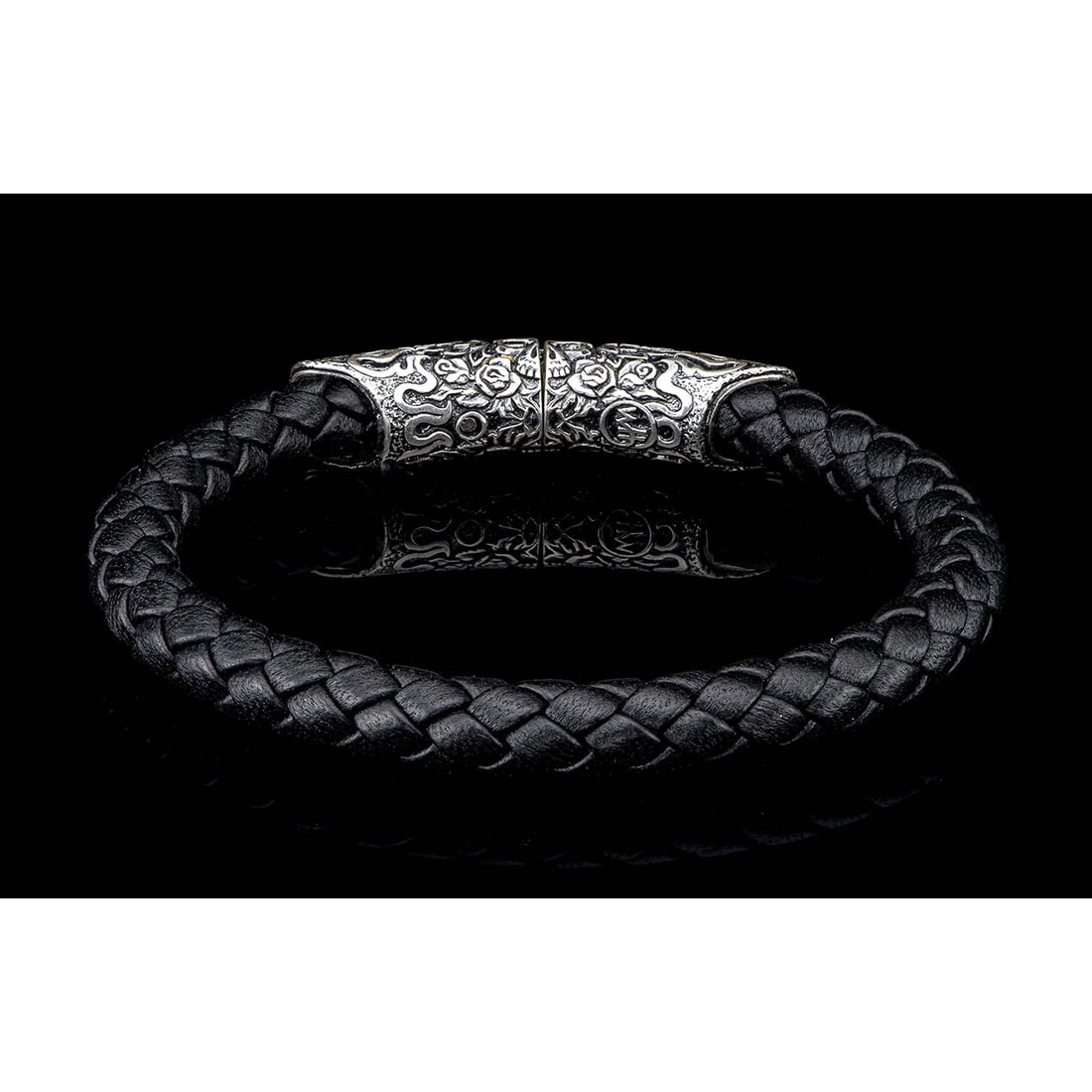 William Henry Bracelets in Silver LC196RRSBLK-LG