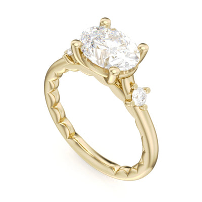 Noam Carver  Engagement Rings in Yellow Gold containing Diamond LU014-01YM18