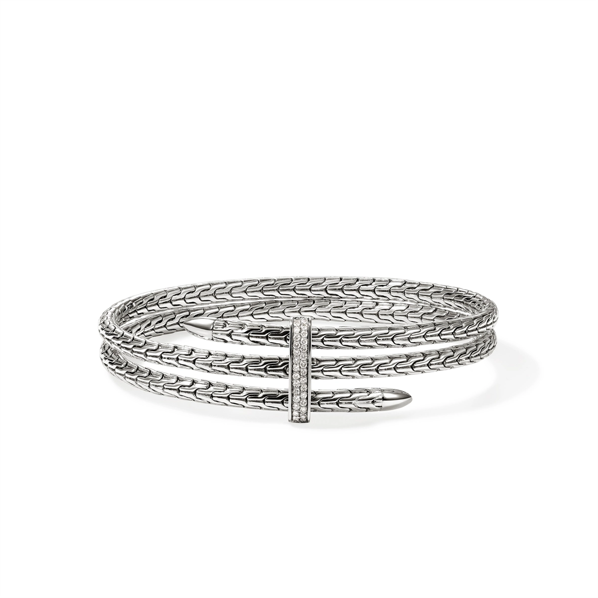 John Hardy Bracelets in Silver containing Diamond CBP988392DIXM