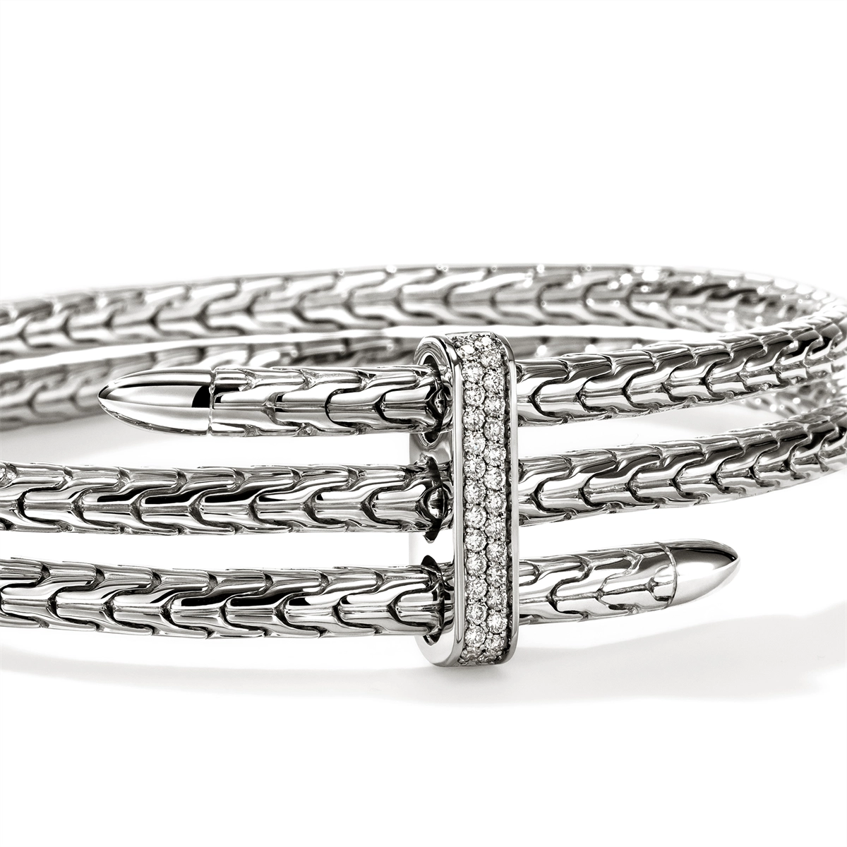 John Hardy Bracelets in Silver containing Diamond CBP988392DIXM