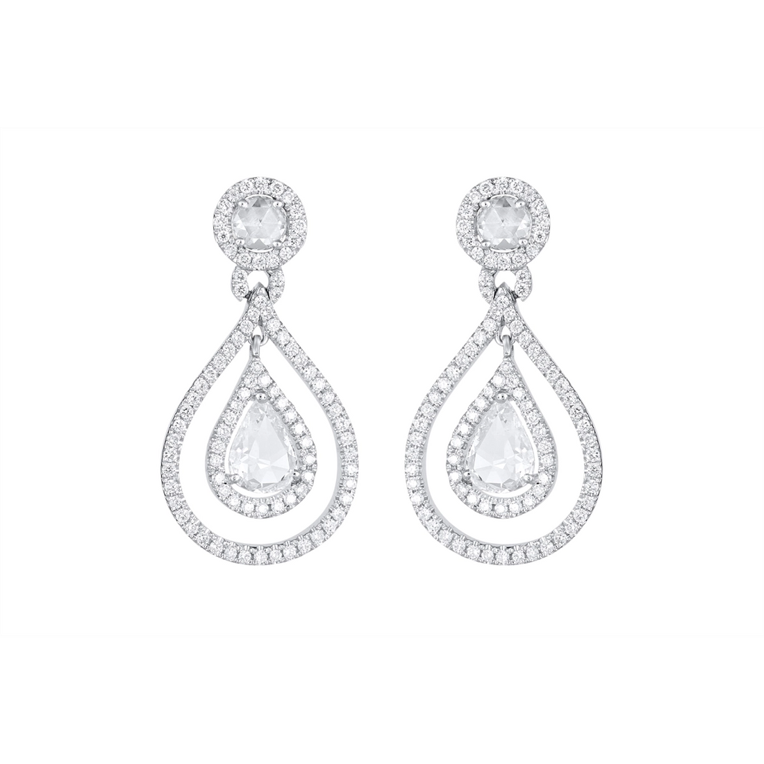 Earrings Earrings in White Gold containing Diamond 447419