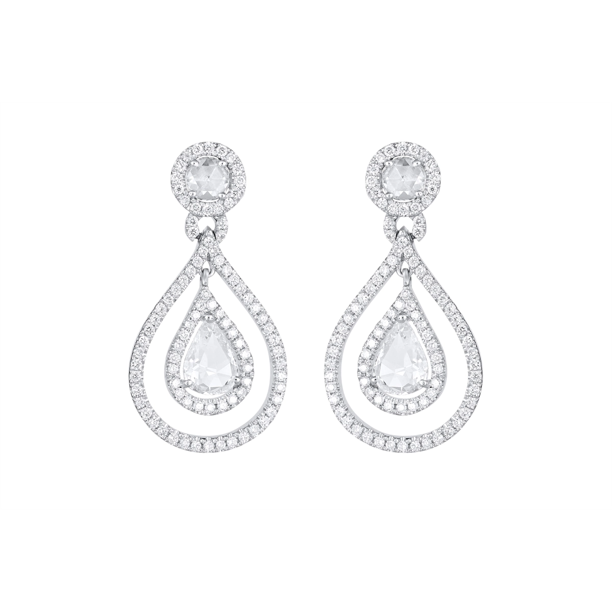 Earrings Earrings in White Gold containing Diamond 447419