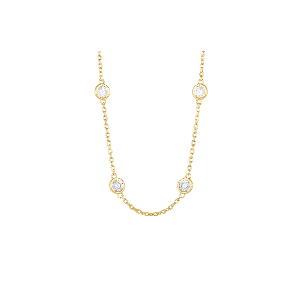 Necklaces Necklaces in Yellow Gold containing Diamond 447443