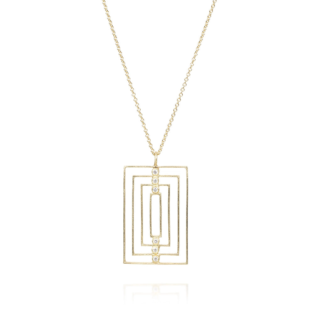 Todd Reed Necklaces in Yellow Gold containing Diamond trdn3700-1