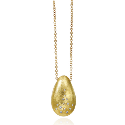 Todd Reed Necklaces in Yellow Gold containing Diamond trdn649-18ky-wh