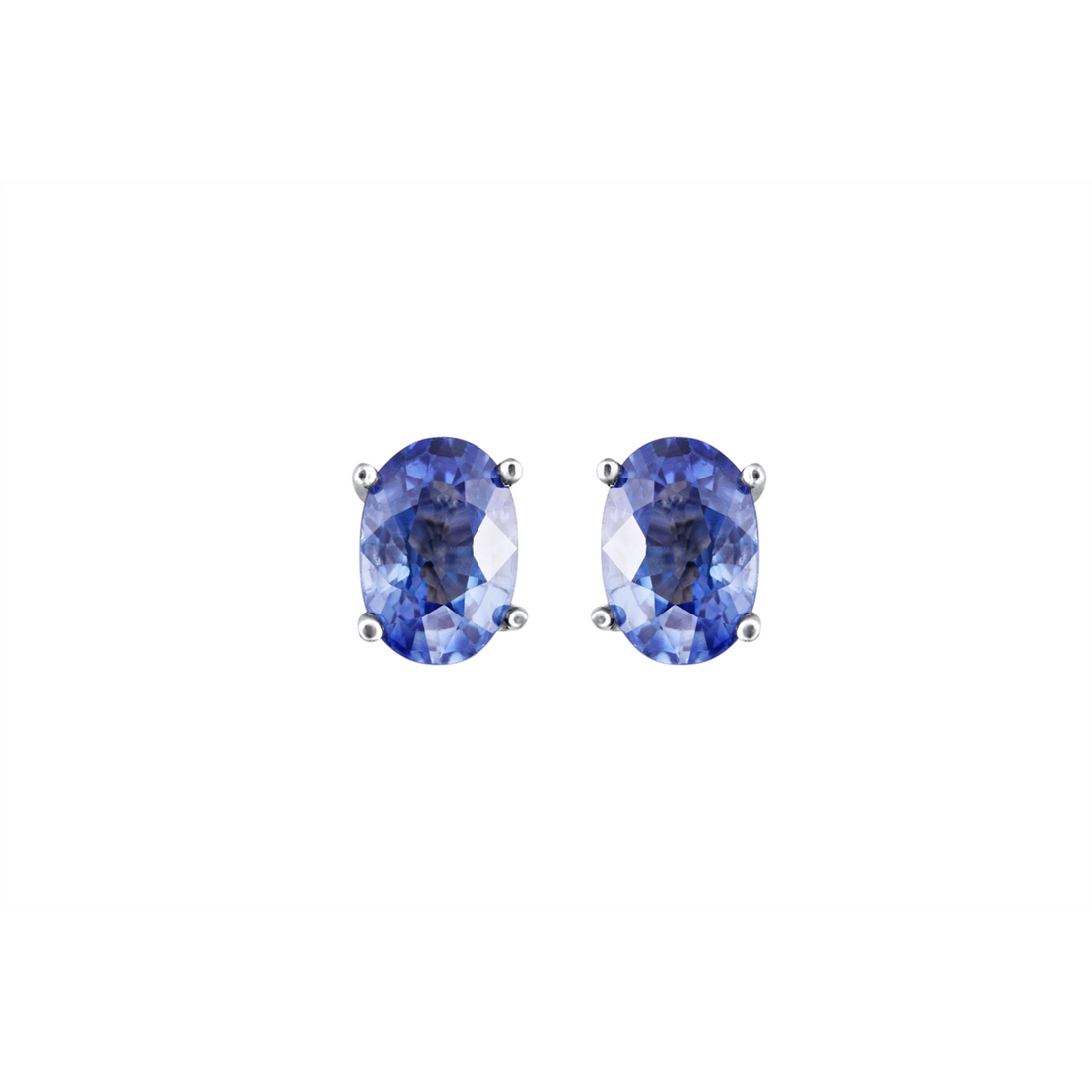 Earrings Earrings in White Gold containing Sapphire 447598