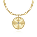 Gabriel & Co Necklaces in Yellow Gold containing Diamond NK6841-18Y45JJ