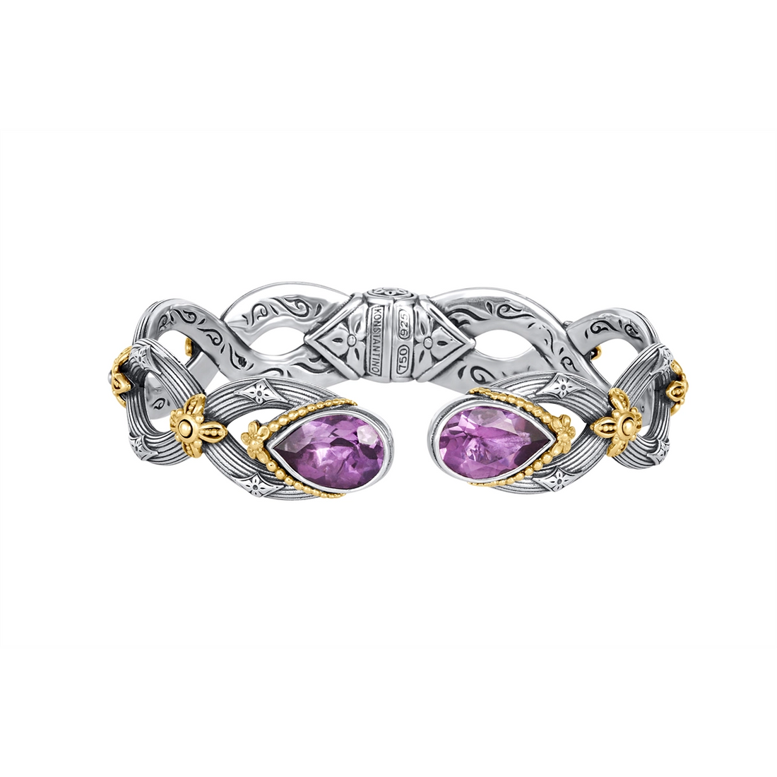 Konstantino Bracelets in Mixed Metals containing Amethyst BMK4488-101