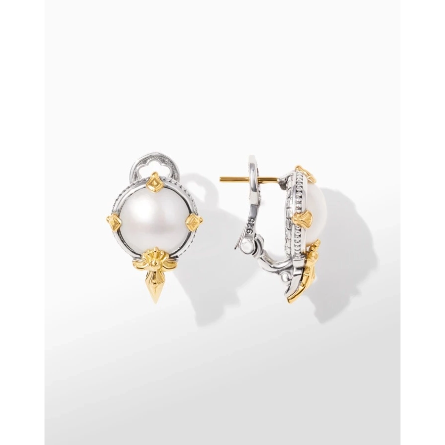 Konstantino Earrings in Mixed Metals containing Pearl SKMK3225-122