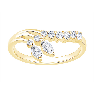 Wedding Bands Wedding Rings in Yellow Gold containing Diamond 447883