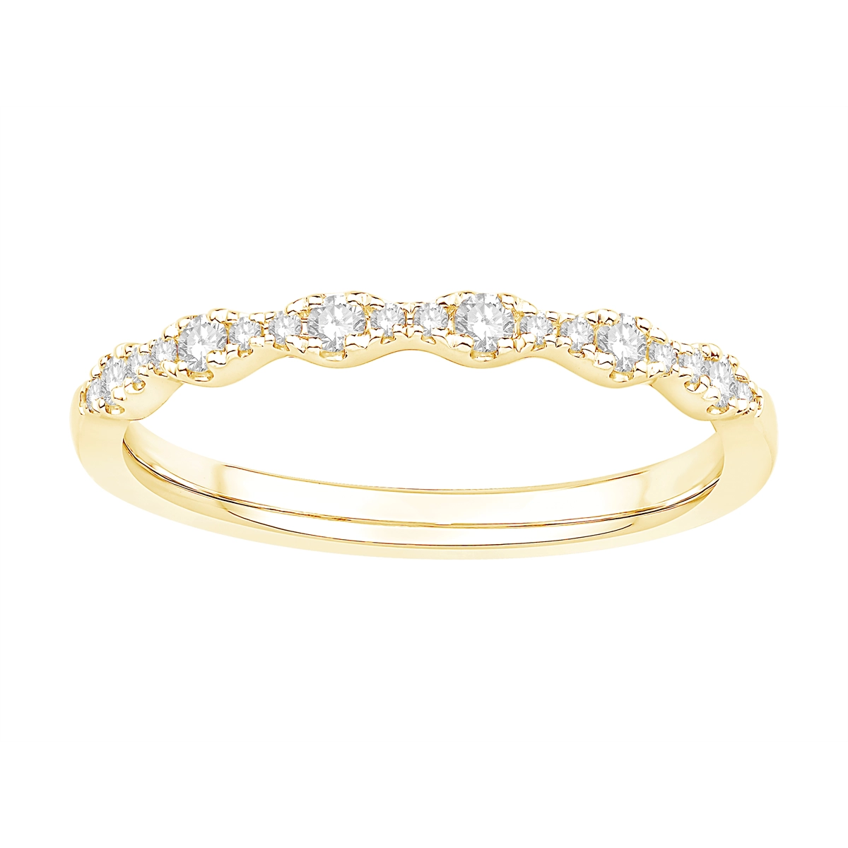 Wedding Bands Wedding Rings in Yellow Gold containing Diamond 447886