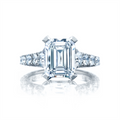 Tacori Engagement Rings in Platinum/Palladium containing Diamond HT 2623 EC 10X7.5
