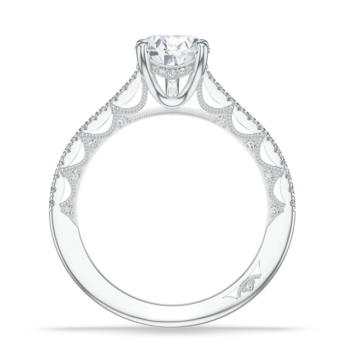 Tacori Engagement Rings in Platinum/Palladium containing Diamond 2721 2.2 PS 13.5X8.5