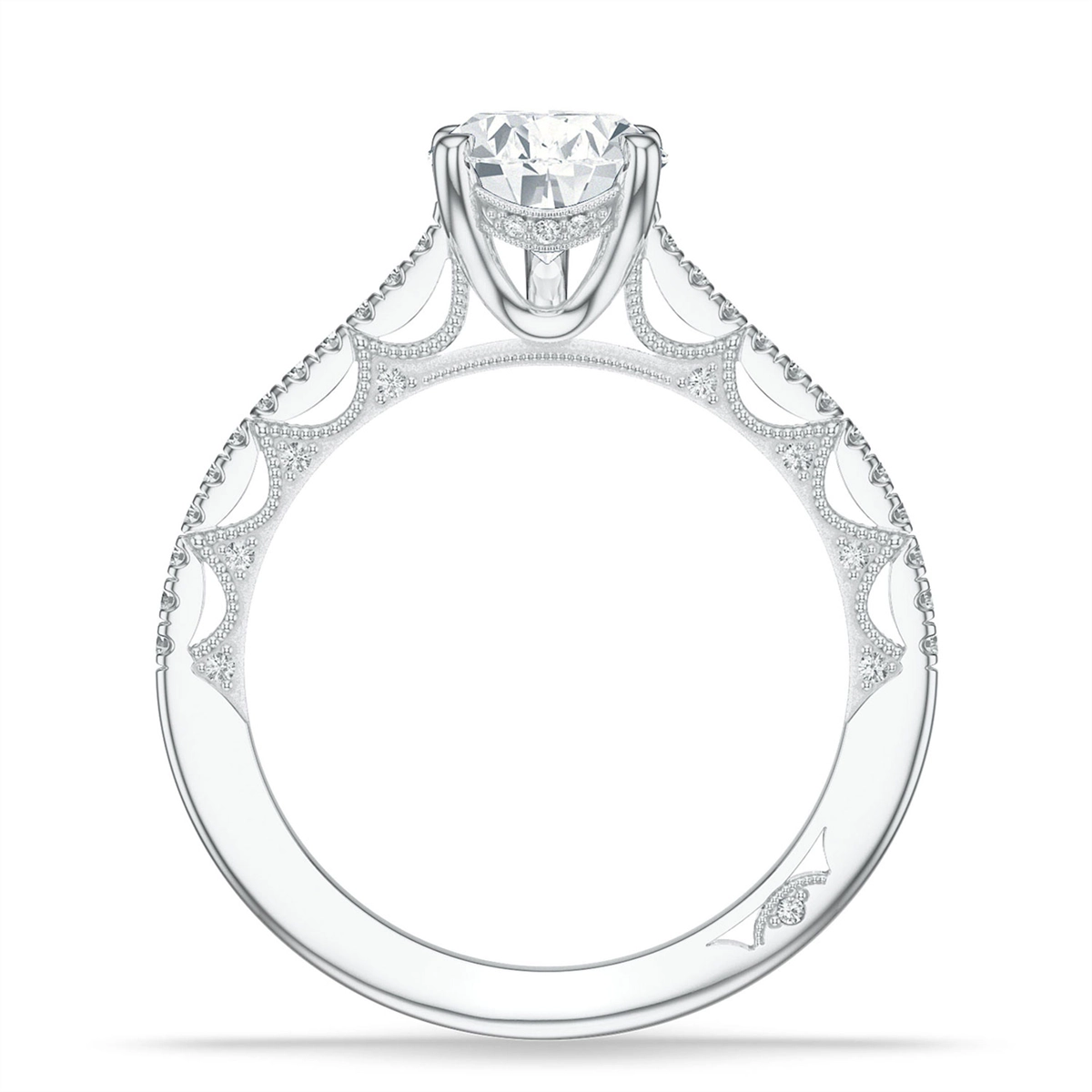 Tacori Engagement Rings in Platinum/Palladium containing Diamond 2721 2.2 PS 13.5X8.5
