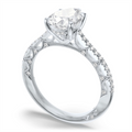 Tacori Engagement Rings in Platinum/Palladium containing Diamond 2721 2.2 PS 13.5X8.5