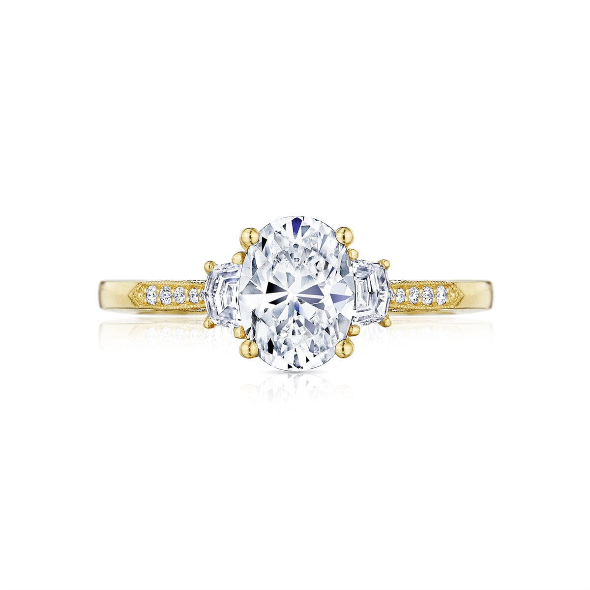Tacori Engagement Rings in Yellow Gold containing Diamond 2659 OV 8.5X6.5 Y