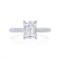 Tacori Engagement Rings in Platinum/Palladium containing Diamond HT 2672 EC 10X7.5