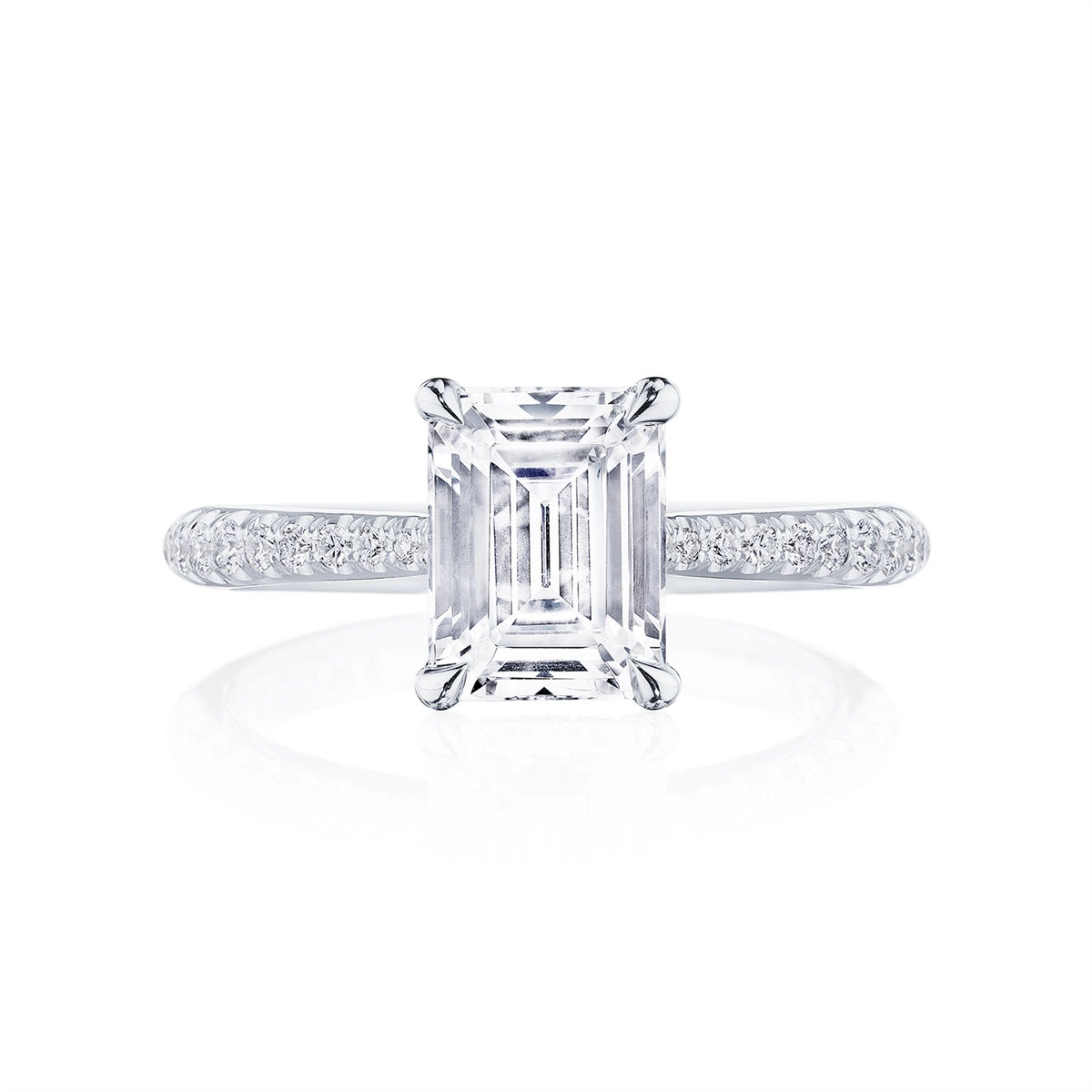 Tacori Engagement Rings in Platinum/Palladium containing Diamond HT 2672 EC 10X7.5