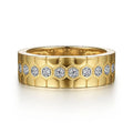 Gabriel & Co Wedding Rings in Yellow Gold containing Diamond LR52180Y45JJJ