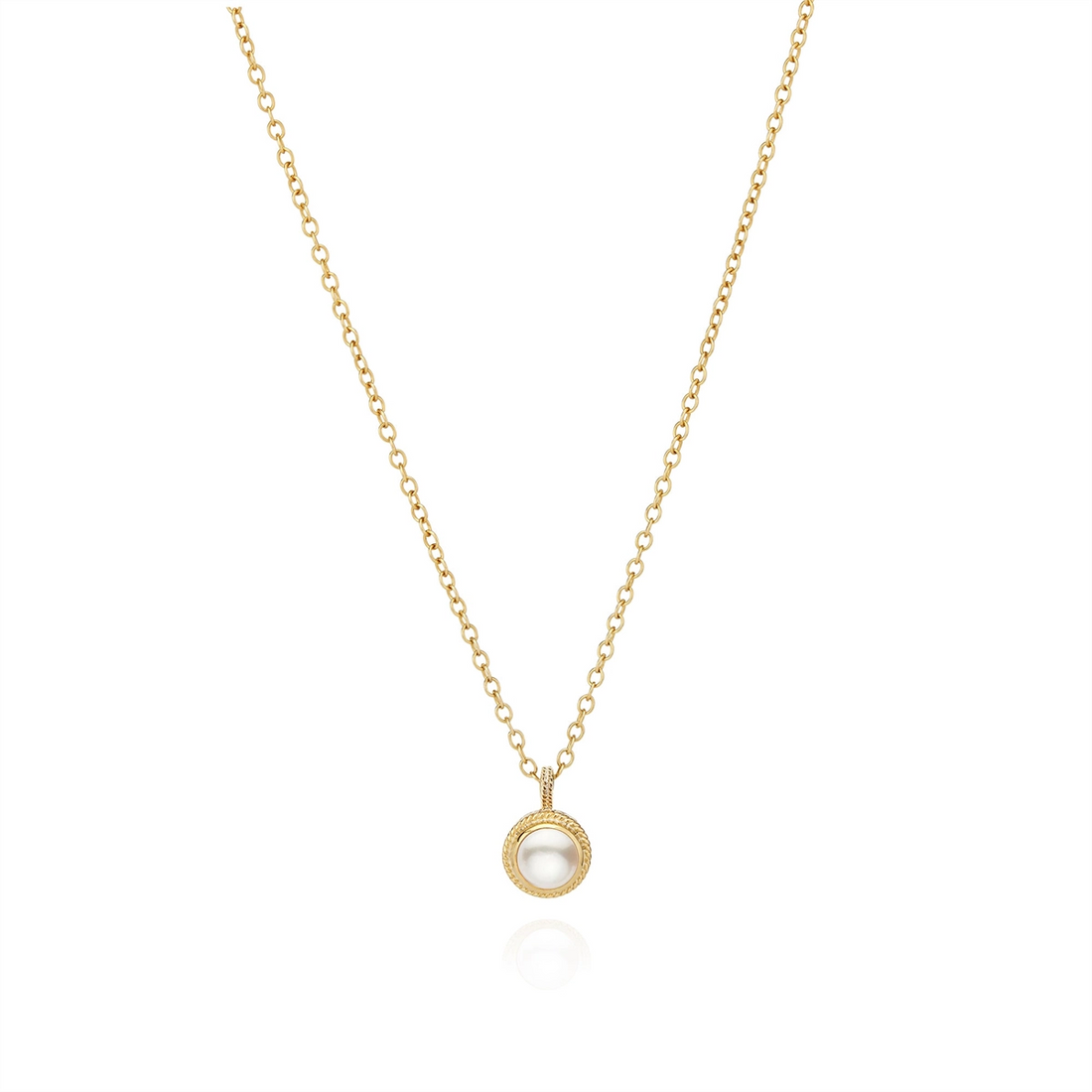 Anna Beck Necklaces in Mixed Metals containing Pearl NK10537-GPL