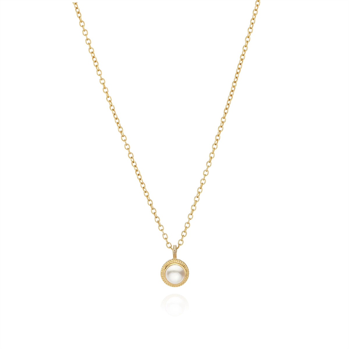 Anna Beck Necklaces in Mixed Metals containing Pearl NK10537-GPL