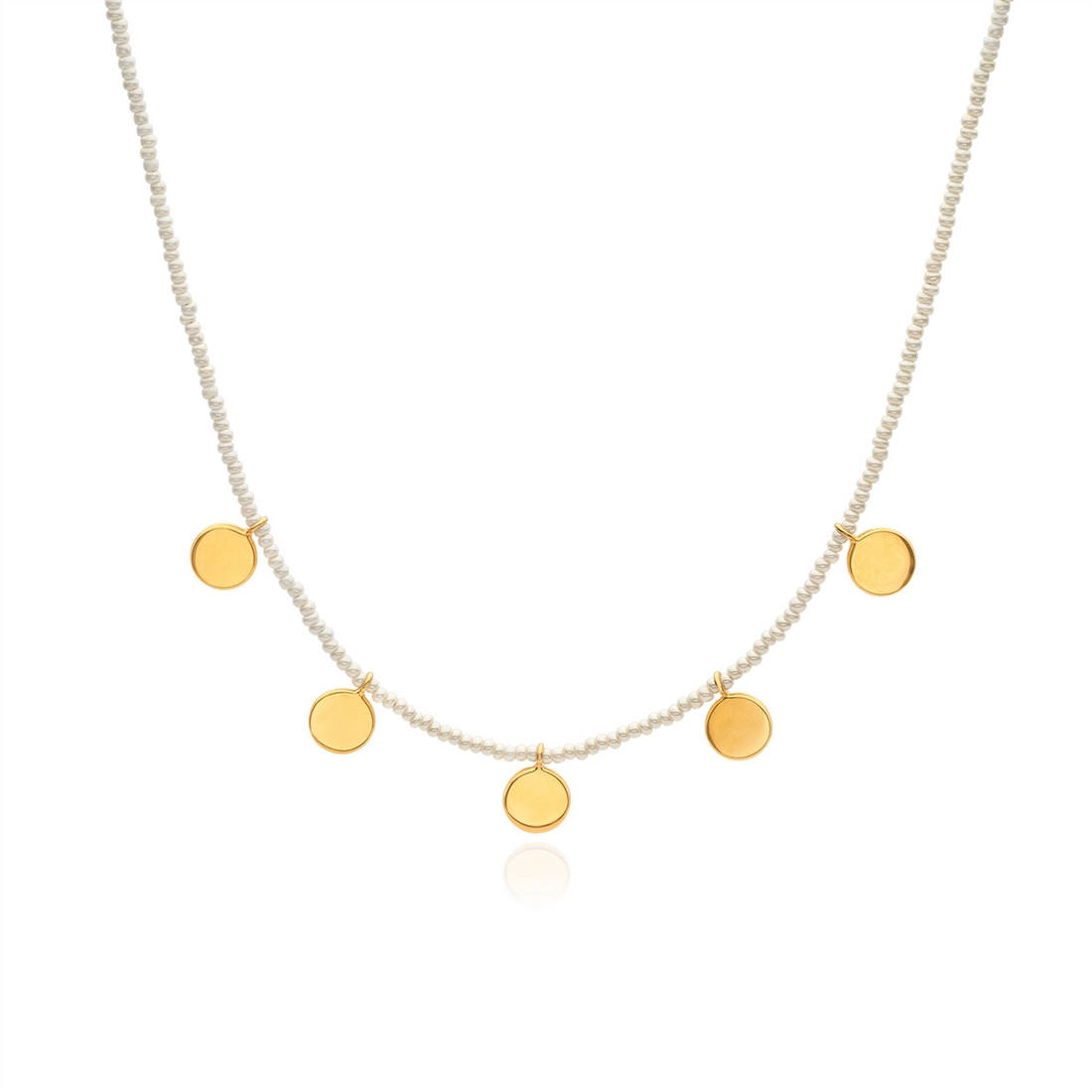 Anna Beck Necklaces in Mixed Metals containing Pearl NK10631-GPL