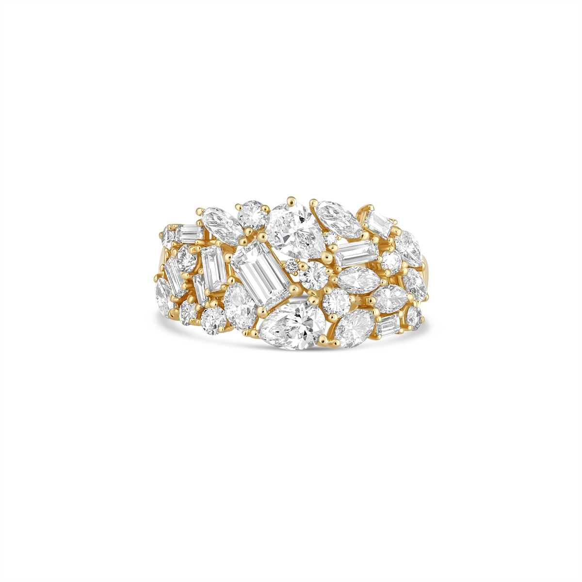 Wedding Bands Rings in Yellow Gold containing Diamond R025599-Y