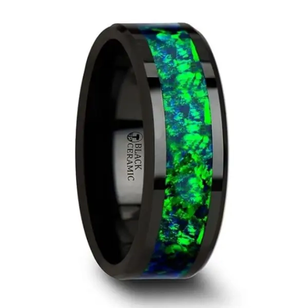 Mens Bands Engagement in Alternative Metals C2047-CBGO-8MM-13