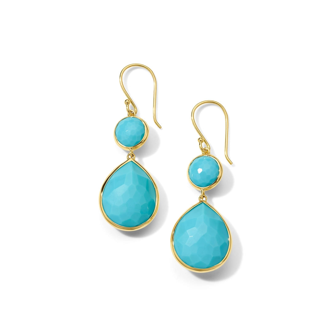 Ippolita Earrings in Yellow Gold containing Turquoise GE2470TQ