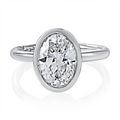 A. Jaffe Engagement Rings in White Gold containing Diamond MECOV3006L/250B-W