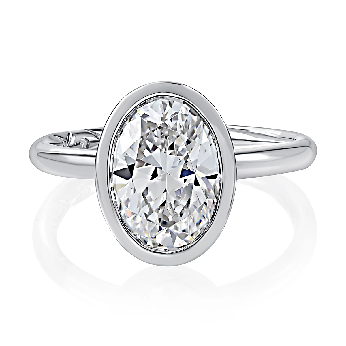 A. Jaffe Engagement Rings in White Gold containing Diamond MECOV3006L/250B-W