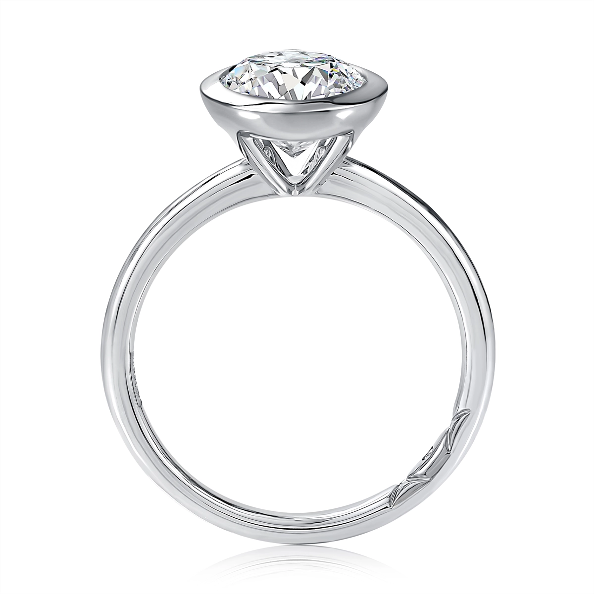 A. Jaffe Engagement Rings in White Gold containing Diamond MECOV3006L/250B-W