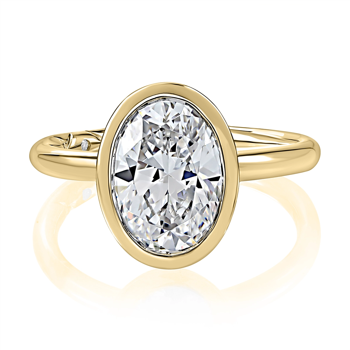 A. Jaffe Engagement Rings in Yellow Gold containing Diamond MECOV3006L/300-Y