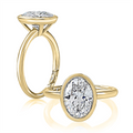 A. Jaffe Engagement Rings in Yellow Gold containing Diamond MECOV3006L/300-Y