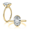 A. Jaffe Engagement Rings in Yellow Gold containing Diamond MECOV2953L/250-Y