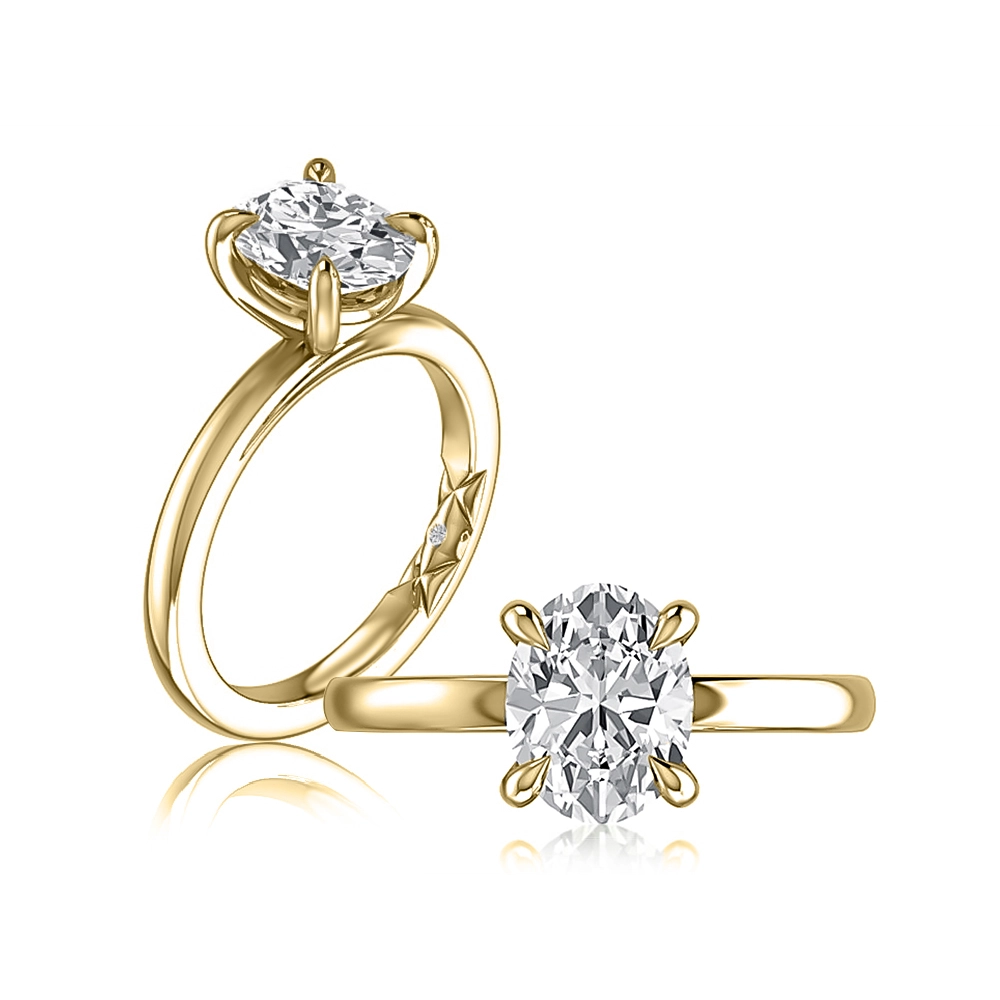 A. Jaffe Engagement Rings in Yellow Gold containing Diamond MECOV2910L/200-Y