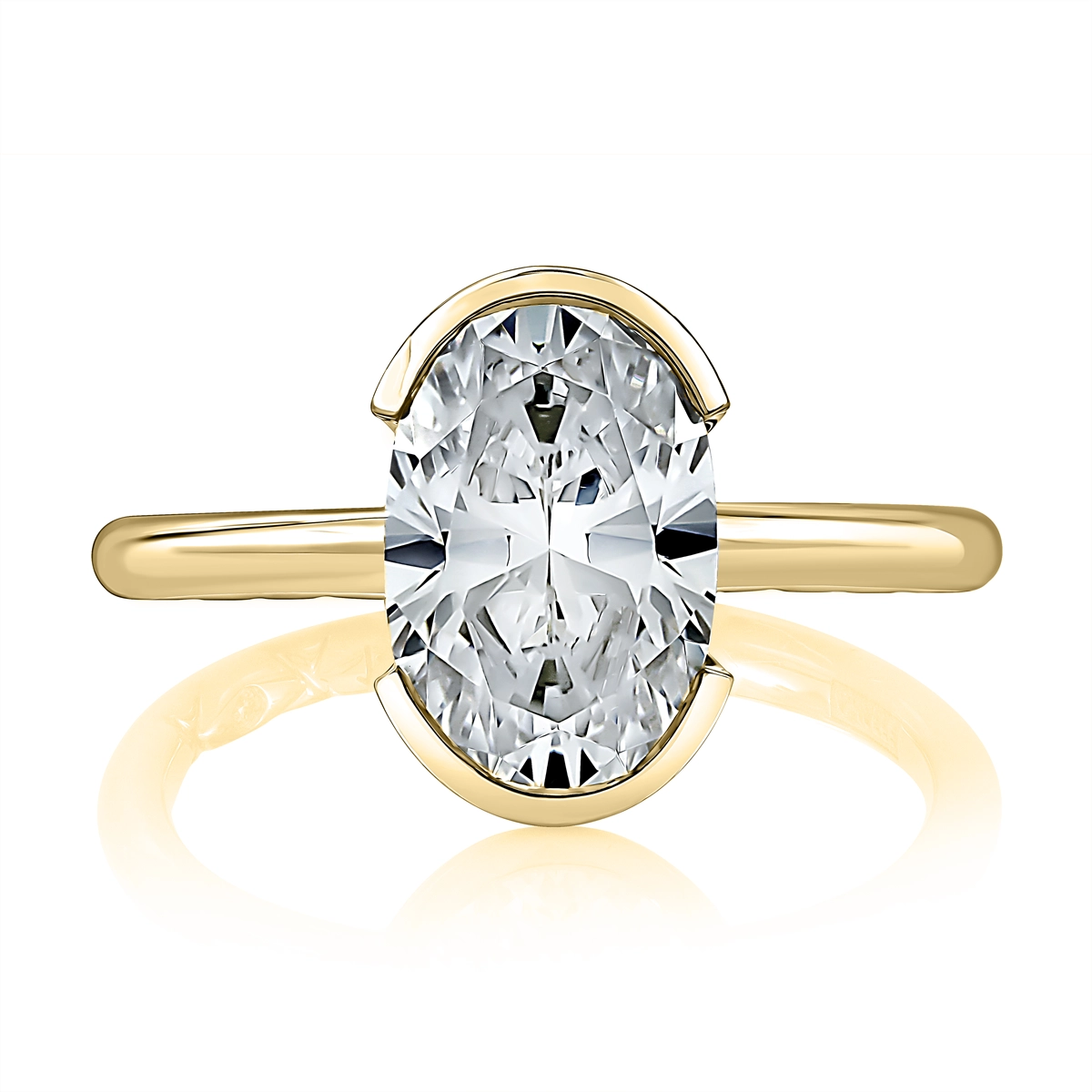 A. Jaffe Engagement Rings in Yellow Gold containing Diamond MECOV2953L/150-Y