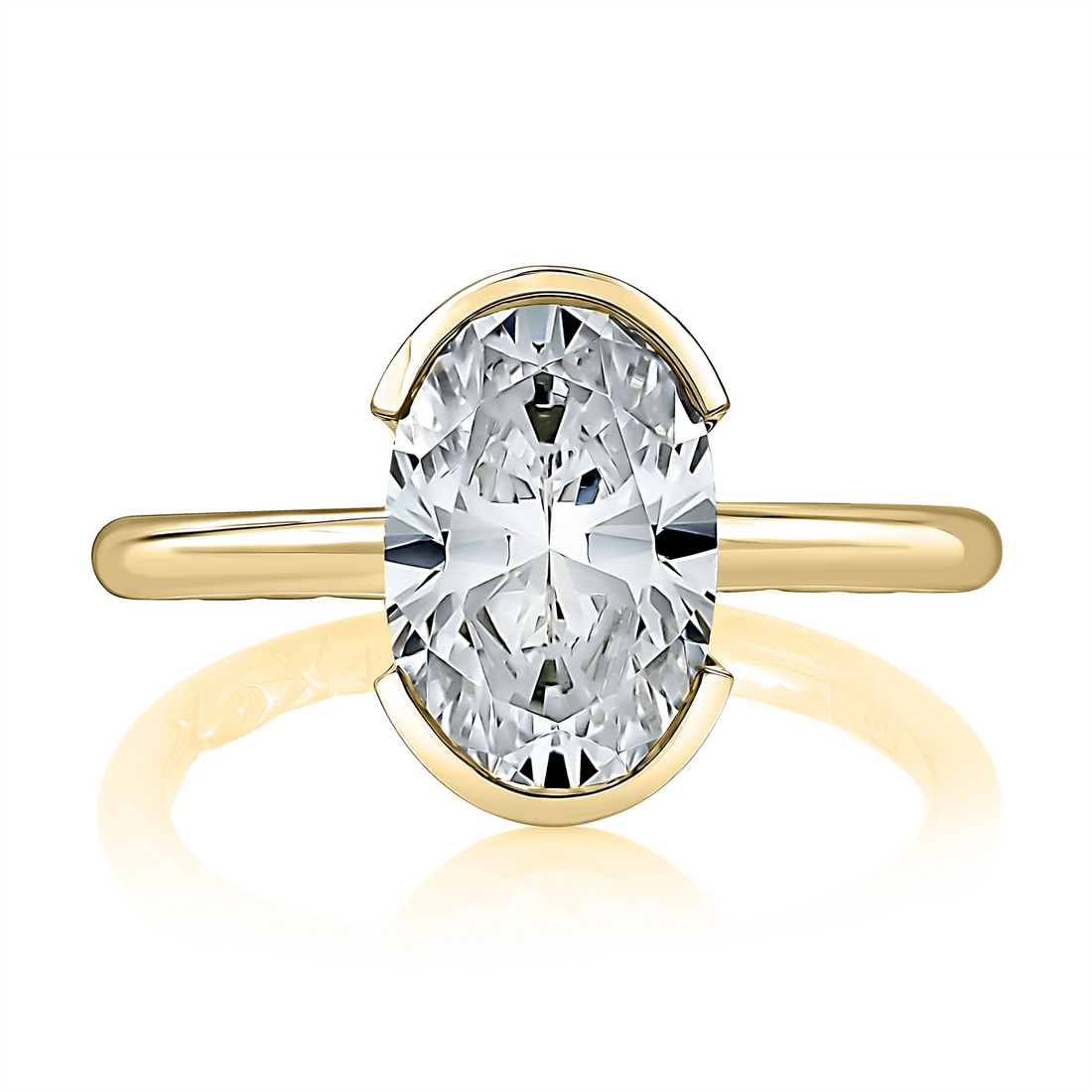 A. Jaffe Engagement Rings in Yellow Gold containing Diamond MECOV2953L/300-Y