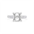 Engagement Collections Engagement Rings in White Gold containing Diamond AJ-R19423-SEMI2