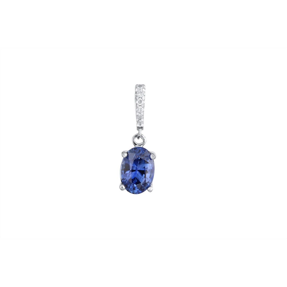 Necklaces Pendants in White Gold containing Multi-gemstone, Diamond, Sapphire 449072
