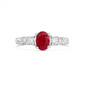 Rings Jewelry in White Gold R11-084896-18K