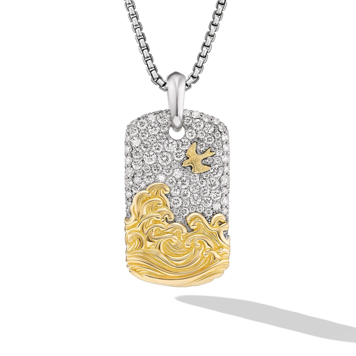 David Yurman Pendants in Mixed Metals containing Diamond D05591MS8ADI