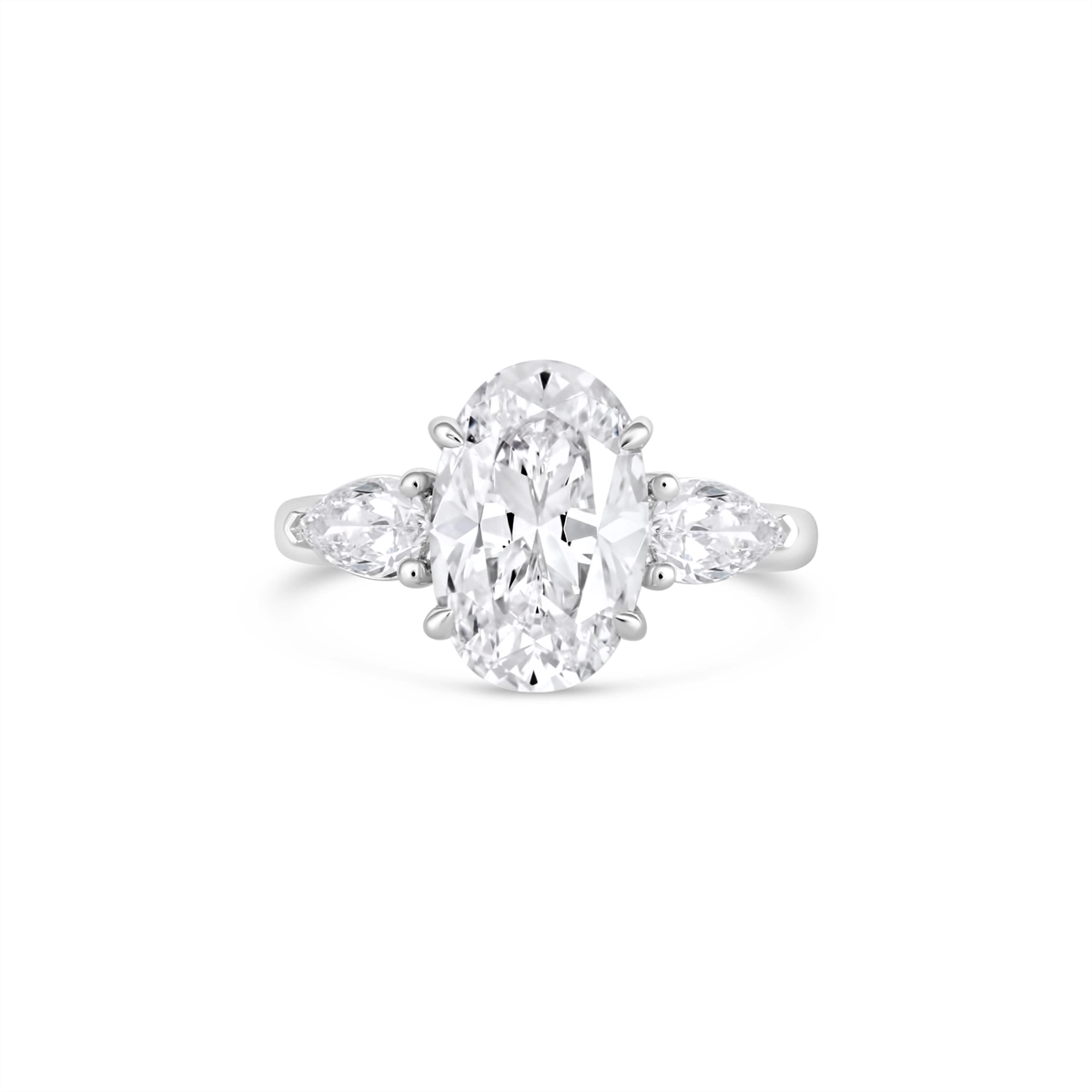 A. Jaffe Engagement Rings in White Gold containing Diamond MECOV2869L/416-3.5CT