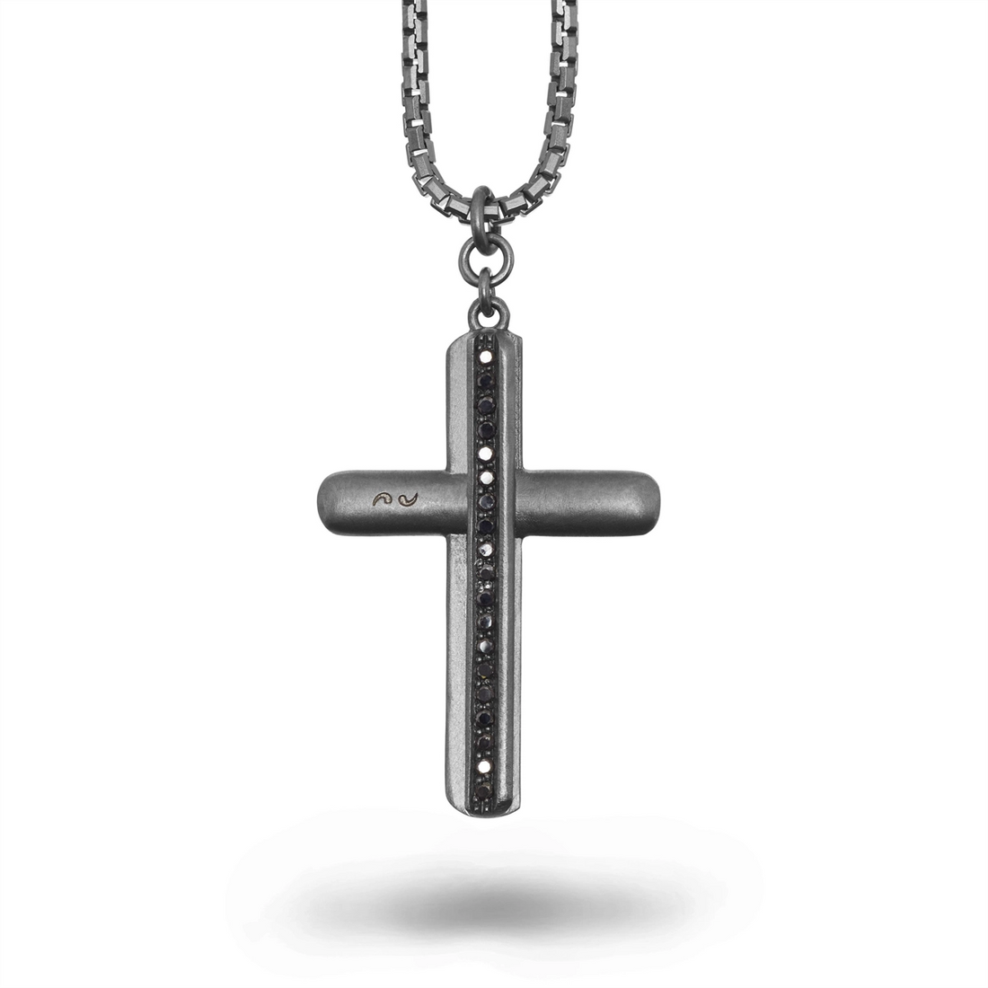 Marco Dal Maso Necklaces in Silver containing Black diamond AGCL125-01BLSBEN