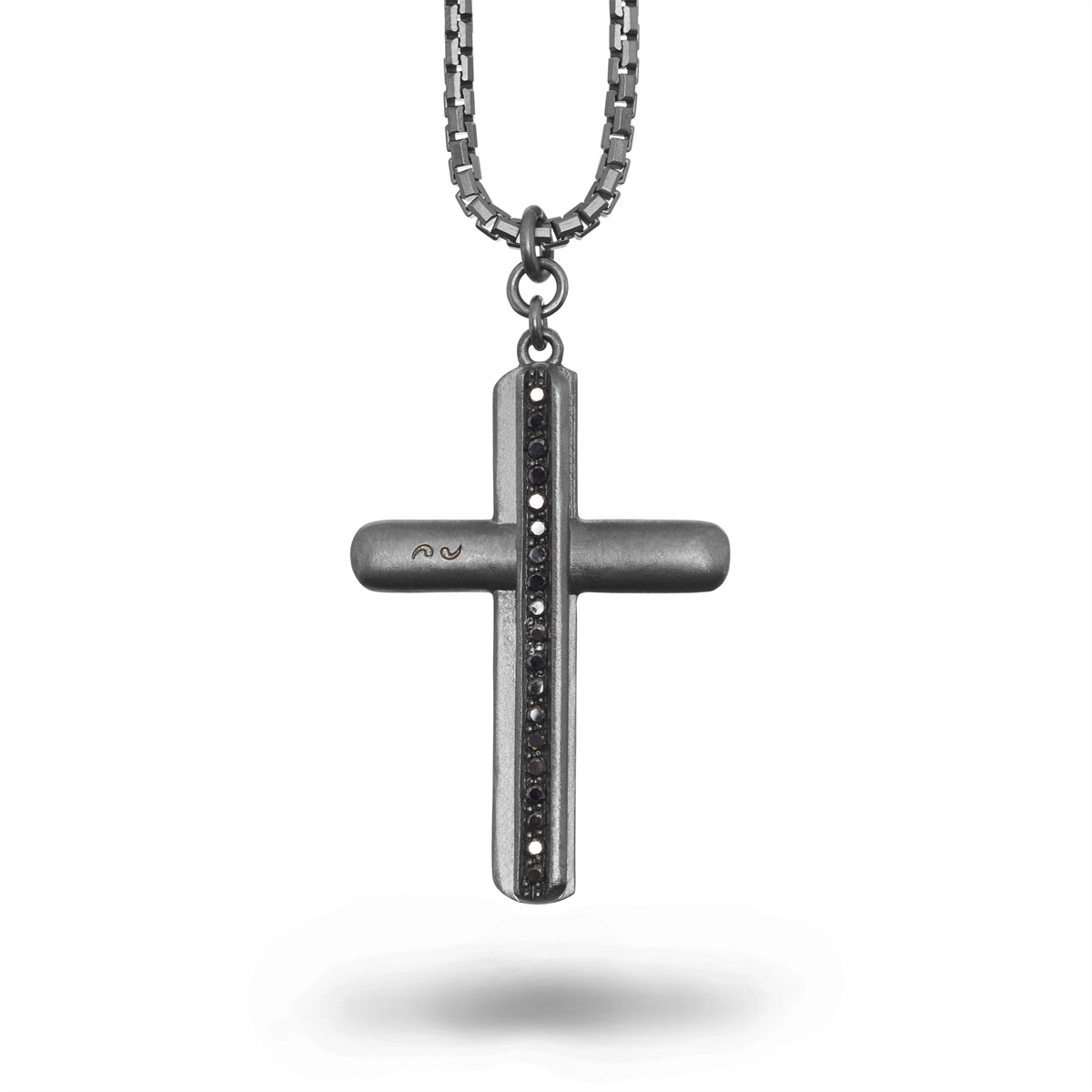 Marco Dal Maso Necklaces in Silver containing Black diamond AGCL125-01BLSBEN
